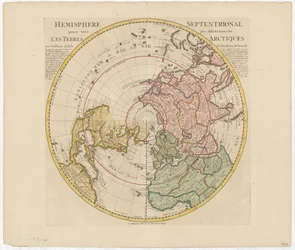 Nördliche Hemisphäre zur besseren Sicht auf die arktischen Gebiete